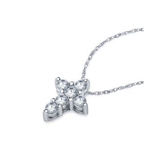 Moissanite Cross Pendant